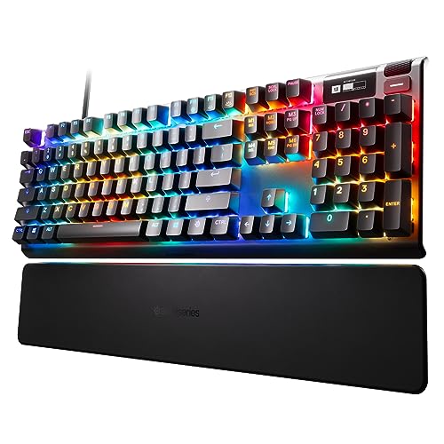 Adjustable Gaming Keyboard – SteelSeries Apex Pro HyperMagnetic RGB Backlit OLED Display