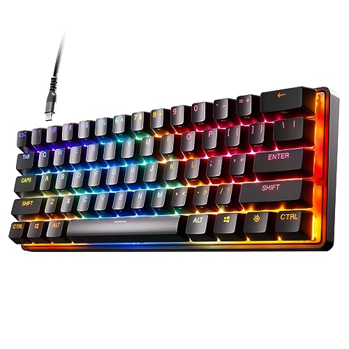 Adjustable Gaming Keyboard – SteelSeries Apex Pro HyperMagnetic RGB Backlit OLED Display