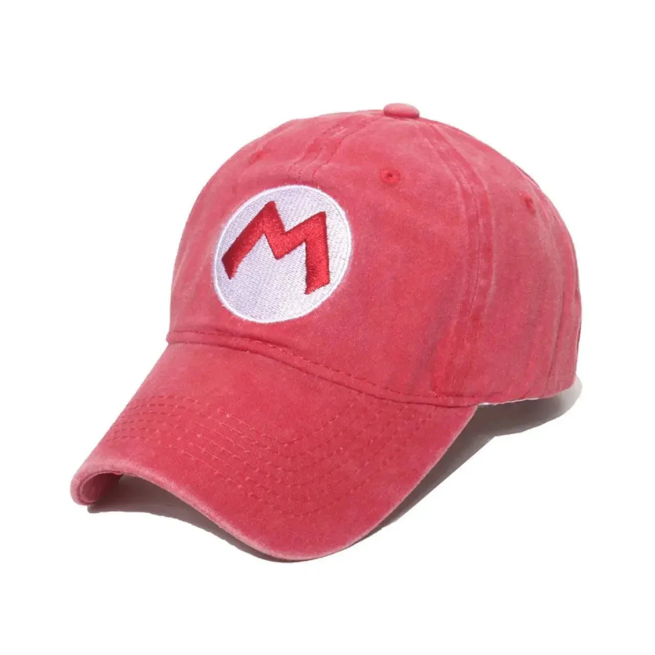 Super Mario Luigi Hat - Adjustable Cotton Baseball Cap With Canvas Sunshade