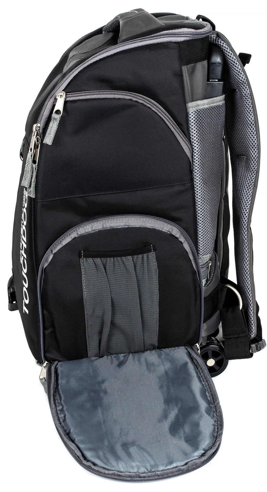 Touchdog ® 'Wuffle Duffle' 2-in-1 Wheeled Backpack Sporty Pet Carrier