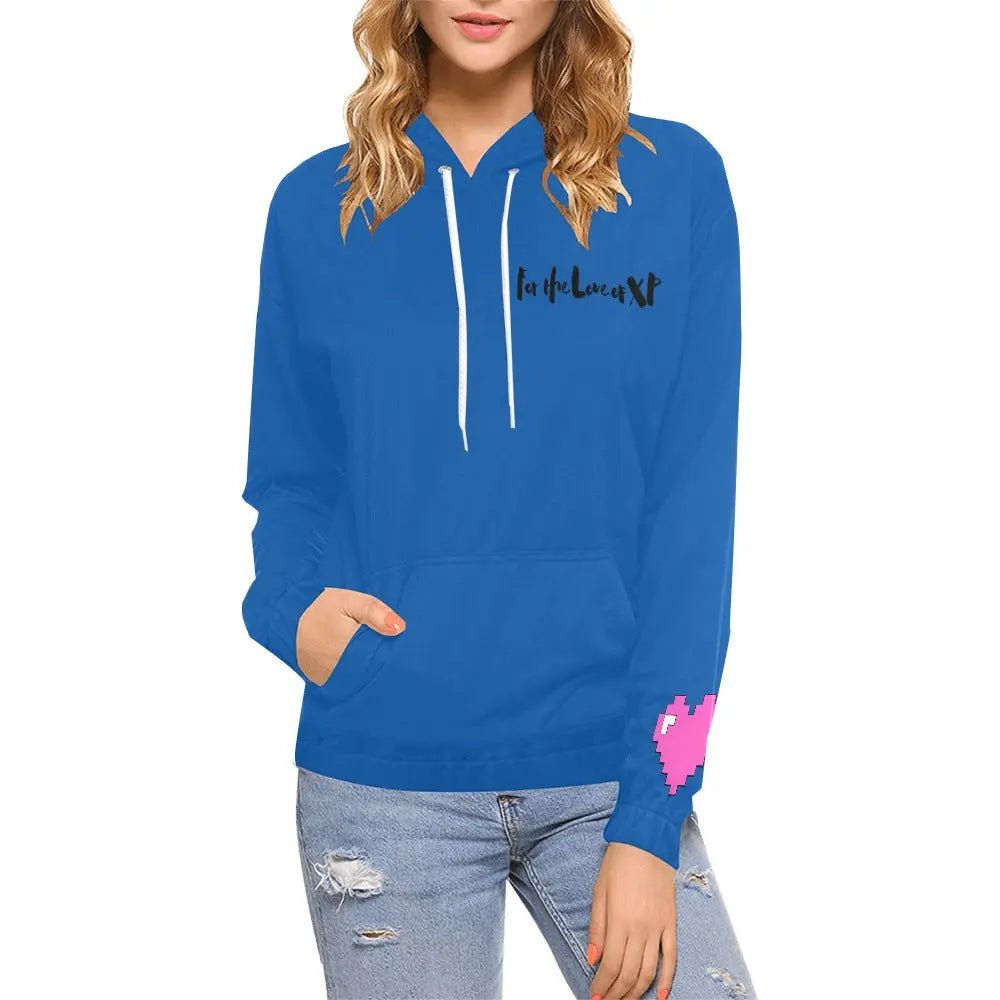 Women's Printed Hoodie - Cozy All Over Print Hoodie with Drawstring Hood & Kangaroo Pocket