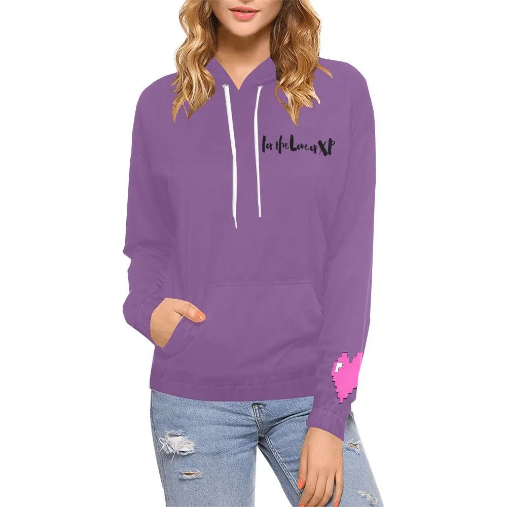 Women's Printed Hoodie - Cozy All Over Print Hoodie with Drawstring Hood & Kangaroo Pocket