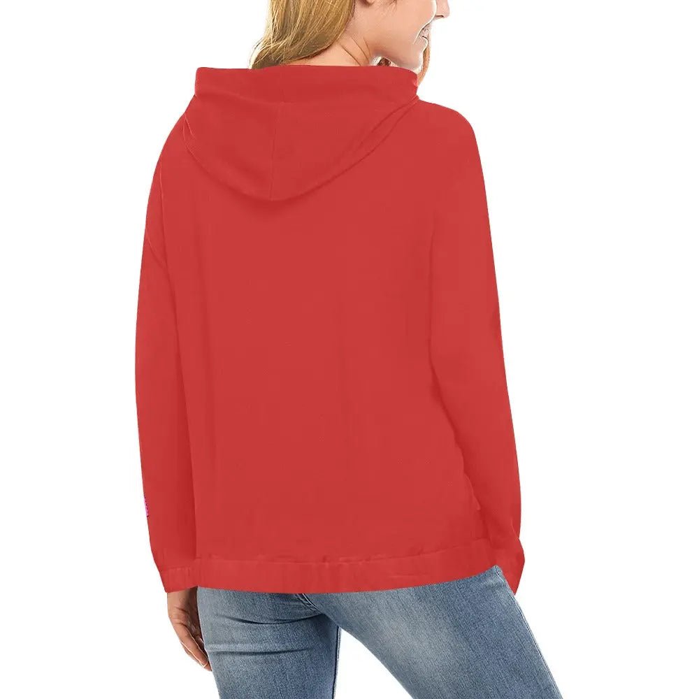Women's Printed Hoodie - Cozy All Over Print Hoodie with Drawstring Hood & Kangaroo Pocket